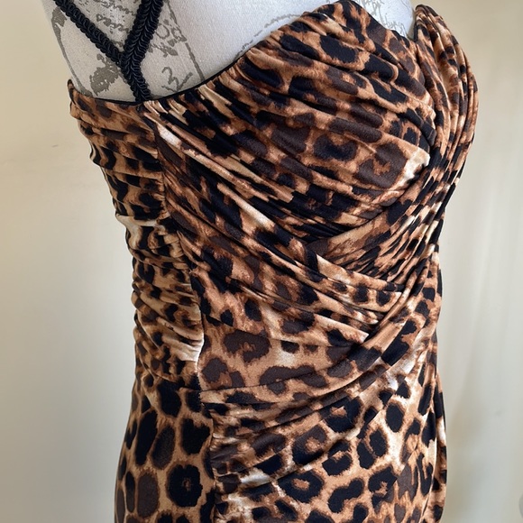 Express Animal Print Midi Dress Size M - Picture 5 of 16